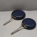 Calphalon Premier Ceramic Nonstick 8" and 10" Frying Pan Set, Midnight Blue