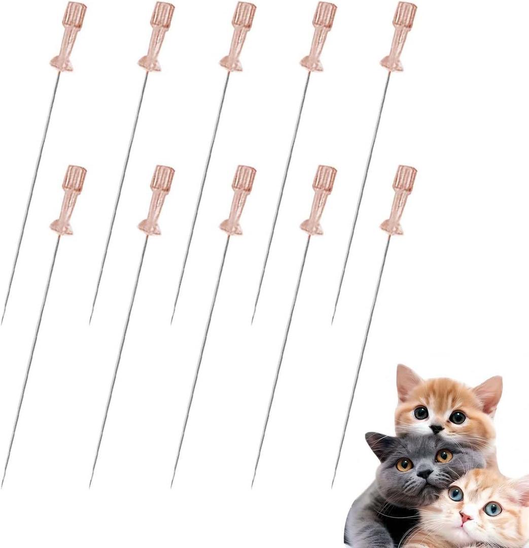 10PCS Cat Urinary Catheter - Sterile Single-Use Urethral Catheter for Emergency Cat Urinary Blockage, Essential Veterinary Supply for Pet Hospital & Animal Clinic