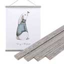 Artmag Magnetic Poster Hanger Frame, 24x36 24x32 24x18 Light Wood Wooden Magnet Canvas Artwork Print Poster Hangers Frames Hanging Kit (Grey, 24")
