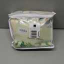 Autumn Dream White Blackout Curtains Drapes Leaves Flamingo Grommet Top Farmhouse Floral Curtains for Living Room,Bedroom,1 Panel, 52by96 inch