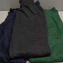 3 Pack: Men's Jogger Sweatpants - Cotton Fleece Bottoms Athletic Pants with Pockets, Size L