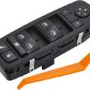 3+0 Metal Pins.Power Window Switch.Fits for 2008 2009 Chrysler Town & Country, Dodge Grand Caravan.No Auto.Driver Side Control Door vidro Master Switch.4602535AD 4602535AC(Green Light)