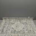 LIVEBOX Washable Rug 2x3 Kitchen Mats for Floor Entryway, Non Slip Front Door Mat for Bathroom Hallway, Boho Low-Pile Small Carpet Farmhouse Throw Indoor Rugs for Bath Sink, Sage Green