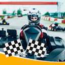 3 x 2pcs 8x11 Inch Checkered Flags, Black and White Checkered Racing Stick Flag with Spear Top Reusable Flag for Kids Birthday Theme Party Sport Events Decorations Supplies