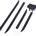 Exterior Body Side Door Molding Guard Cover Trims 4pcs (Black) Fits for Honda Passport 2026 Door Molding Decorative Stripe Cover Trim
