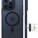 TORRAS Magnetic Shockproof for iPhone 16 Pro  Case, [Fit for MagSafe] [Military-Grade Drop Tested] Translucent Slim Protective for iPhone 16 Pro Max Case Anti-Fingerprint Anti-Scratch, Black