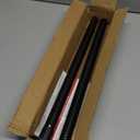 Black Shower Curtain Rod 32 to 43 Inch,1 Inch Diameter Adjustable Spring Tension Stainless Steel Telescoping Rod,Easy Install,No Rust