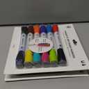 U Brands Fine Tip Dry Erase Markers with Eraser, Magnetic Double Ended Whiteboard Markers, Low Odor, Assorted Bright Colors, Set of 6 (1 Count (Pack of 6))