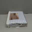 Andency Gingham Duvet Cover Queen Size, Blue Checkered Plaid Bedding Set, 3 Pieces Soft Prewashed Polyester Comforter Cover with Zipper Closure & Corner Ties