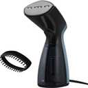 Sunbeam 1000W Compact Handheld Steamer for Clothes, Portable, Travel Steamer, Non-Stick Head, 30s Heat Up, 8 Minutes Continuous Steam, 110ml Water Tank, Bristle Brush, Storage Bag, Blue/Black