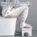 6.7 Inch Toilet Stool for Bathroom,Non-Slip Potty Stool for Pooping,Toilet Step Stool for Adults