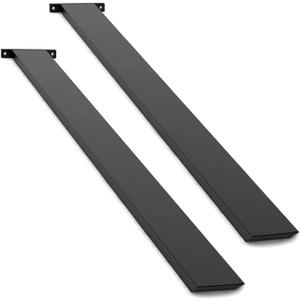 Hidden Island Countertop Support Bracket 2 Pack Black 38 Inch Heavy Duty Granite Countertop Bracket Iron Island Support Brackets for Granite Quartz Wood