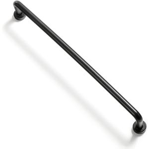 Goo-Ki 6 Pack 7 9/16" Center to Center Matte Black Modern Cabinet Pulls Solid Contemporary Home Improvement Hardware Drawer Pulls Zinc Alloy Kitchen Handles