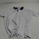 Obla Mens Golf Polo Shirts Short Sleeve Dry Fit Performance Moisture Wicking Casual Print Collared Golf Shirts for Men (X-Large, White Golf Clubs)