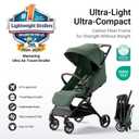 Mamazing Ultra Air Lightweight Baby Travel Stroller with Carbon Fiber Frame
Compact & Airplane-Friendly, One-Handed Fold, 11.6 lbs, UPF50+ Canopy, Under-Seat Basket, Organizer & Cushion Included, Green