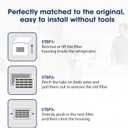 2 x MARRIOTTO Replacement for Whirlpool Refrigerator Air Filter, Compatible with W10311524, Kenmore, FreshFlow, AIR1, W10335147, 2319308, W10315189, 2319303, 1876318, Jenn-Air, KitchenAid(5 Pack)