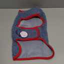 cyeollo Warm Dog Coat Sweater Reversible Dog Jacket Winter Fleece Sherpa Vest Pet Clothes Doggie Jackets for Cold Weather Puppy Cat Apparel Coats for Small Dogs, Blue, Size: M