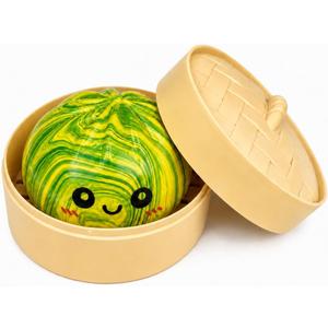 Green and Yellow Dumpling Squishies New Mystery Squishies Dumpling with Box Stress Relief Balls Sensory Toys Desk Squeeze Toys Gift