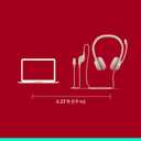 Logitech H390 Wired Headset for PC/Laptop, Stereo Headphones with Noise Cancelling Microphone, USB-A, in-Line Controls, Works with Chromebook - Rose