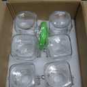 ComSaf 4 oz Glass Jars with Lid, Set of 12 Mini Airtight Glass Jars, Spice Jars, Small Mason Jar, Canning Jar Square with Seal Wire Clip Fastening, Labels & Funnels for Jam, Honey, Kitchen, Wedding