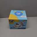 Interactive Cat Toys for Indoor Cats,4-in-1 Automatic Kitten Toy with Laser, Fluttering Butterfly, Moving Feather & Track Balls, USB Rechargeable Self-Play Electronic Toy for Kittens & Adults (White)