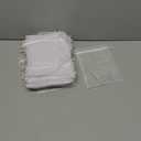 Super Z Outlet 100 Pack 4x6 Inch Mini Sheer Drawstring Organza Transparent Bags Jewelry Sack Pouches for Wedding, Party Decorations, Arts & Crafts Gifts (White)