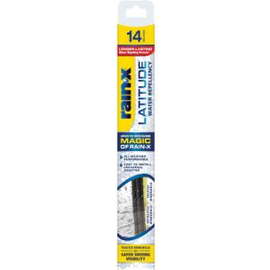 Rain-X 5079272-2 Latitude 2-In-1 Water Repellent Wiper Blades, 14 Inch Windshield Wipers (Pack Of 1), Automotive Replacement Windshield Wiper Blades With Patented Rain-X Water Repellency Formula