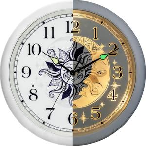 OCEST 13Inch Glow in The Dark Wall Clock, Silent Luminous Night Lighted up Wall Clock, Battery Operated for Bedroom, Bathroom, Living Room, Kitchen Kid Gift