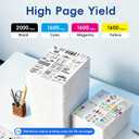 952XL Pack (4-Pack, BK, CMY) Replacement for HP 952XL Ink Cartridges Combo Pack HP Ink 952XL Black and 952 Color Combo Pack for hp printers OfficeJet 8702 Pro 8710, 7740, 8720, 8725, 8210, 8715, 8740
