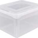 Office Depot Brand Letter And Legal File Tote, 18"L x 14 1/4"W x 10 7/8"H, Clear