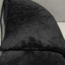 Amearea Modern Soft Hallway Runner Rug, 2x6 Feet Washable Runner Rugs for Hallway, Black Fluffy Rug Bedroom Bedside Rugs, Non Slip Memory Foam Rug Carpet for Entrance Kitchen Living Room Decor