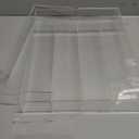 Teenyyou Expandable Kitchen Drawer Organizer Clear Acrylic Utensil Organizer Adjustable Acrylic Silverware Storage for Kitchen Drawers Silverware Flatware Knives(5-7 Compartments, 12 x 16 Inches)