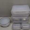 60 PCS Food Storage Containers with Lids Airtight, (30 Lids & 30 Containers) Leak proof Containers Set for Kitchen, Meal Prep, BPA-Free, PVC-Free Plastic, Microwave/Dishwasher Safe, Extra Labels & Pen