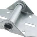 Hinge #1 Replacement Part for Light Commercial Garage Door Silver Galvanised Iron Garage Door Hinge Bracket Shaft Piece Hinge for Replacing Worn or Damaged Garage Door Hinge