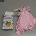 Pro Goleem Loveys for Babies Bunny Security Blanket Baby Girl Gifts Newborn Soft Pink Lovie for Infant and Toddler Snuggle Toy Stuffed Animal, Pink 16 Inch