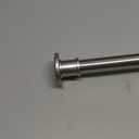 BRIOFOX Industrial Shower Curtain Rod - Never Rust Non-Slip 43-72 Inch 304 Stainless Steel, Brushed Nickel