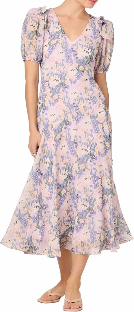 ASTR The Label Women's Jessenia Dress, Lilac Floral, M