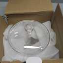 Yardwe Glass Stew Pot with Lid 1.35L Heat Resistant Borosilicate Cooking Pot Two Handles for Soup Noodles and Multi-Use Household Stove Top