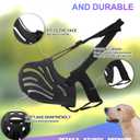 Dog Muzzle for Large Dogs, Silicone Basket Dog Muzzle for Large and Medium Dogs Breed Can Prevent Eating Chewing and Barking for Grooming Trimming Training (Black, S-4)