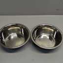 Stainless Steel Dog Bowls, Nonslip Rubber Bottom No Spill Proof Skid Metal Insulated Dog Bowls for Large Medium Small Breed Dogs (Grey, 3.6 Cups/29 OZ)