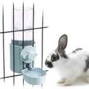 17oz No Leak Rabbit Waterer Feeder, No Drip Water Feeder Water Bowl for Guinea Pig Hamster Chinchilla Ferret Small Animal
