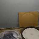 Hillsdale Krauss Backless Swivel Counter Stool, Charcoal Gray Finish with Linen Stone Fabric