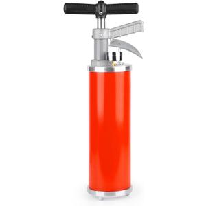 Portable High Pressure Kinetic Toilet Plunger Air Drain Blaster Pump for Bath Toilets Bathroom Shower Kitchen Clogged Pipe (Red)