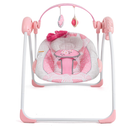 Portable Baby Swing Pink, Electric Infant Swing, 5 Speed Levels, 6 Songs