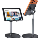 LISEN Cell Phone Stand Phone Holder for Desk Recording Office, Women Office Desk Accessories Gifts PC Gaming Essentials iPhone Stand Gadgets Fit OtterBox Case Switch iPad Air Tablet 410 in