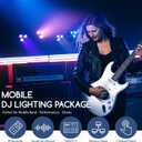 Stage Lights with Stand 120W, Professional DJ Lights Package, RGBW LED 4-Par Gigbar with DMX & Sound-Activated Stage Lighting System for DJs Band Party Wedding Church & Concert, 7FT Tripod