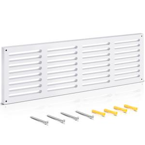 Leinuosen 1 Pcs 32 x 10 Inch Return Air Vent Cover Fit for 30" x 8" Duct Opening Cold Air HVAC Wall Grille PVC for Sidewall and Ceiling Home Bathroom Kitchen Improvement