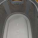 Mind Reader 40L Ventilated Laundry Baskets, Lightweight Clothes Hamper with Cutout Handles for Bathrooms and Closets, Plastic, Set of 2, Gray
