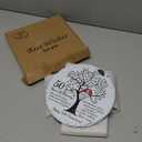 50th Anniversary Wedding Gifts - 50 Years Anniversary Slate Stone 8" with Stand, Ornament, Card - 50th Golden Wedding Gift Set for Parents, Couple, Husband, 50 Years of Marriage Natural Stone TT-A50