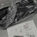 Multi-Model Under Desk Cable Management Tray 2 Packs Metal Under Desk Wire Management Clamp Mount Under Table Cord Management No Damage The Desk (Black)